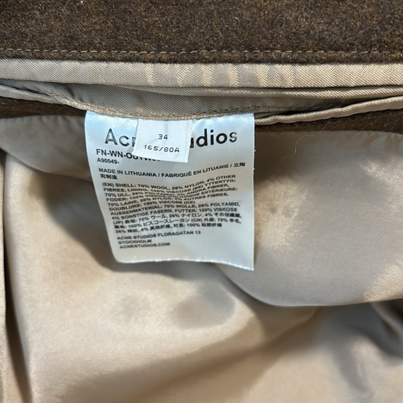 ACNE STUDIOS OVERSIZED WOOL COAT - Picture 6 of 12